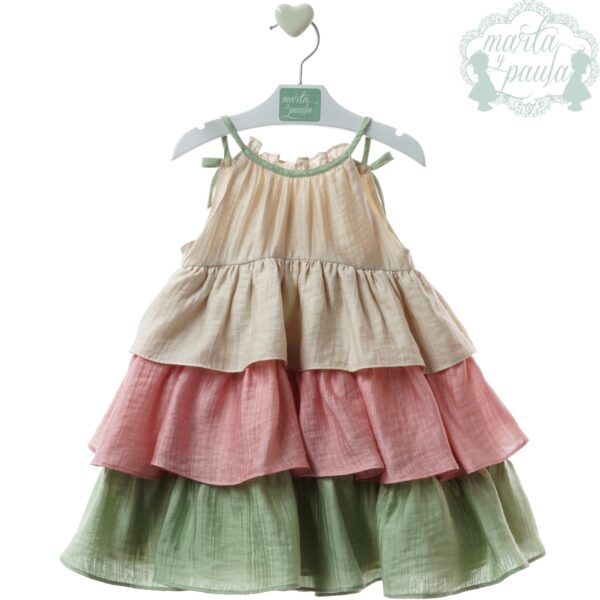 Vestido infantil volantes WABI