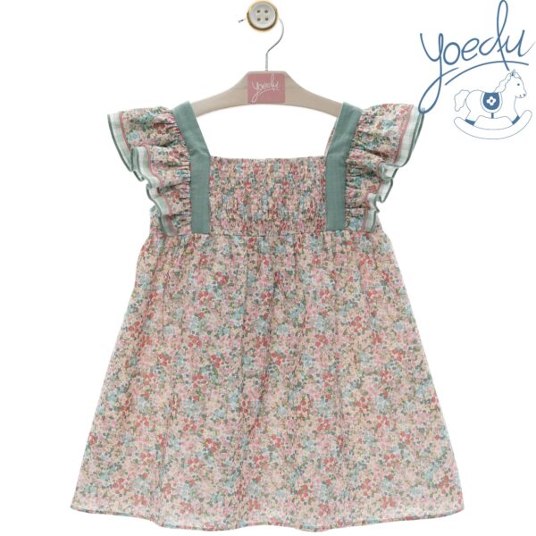 Vestido infantil flores   modelo Lancelot