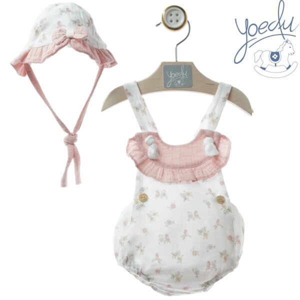 Petito tirantes con gorrito rosa PROVENZAL