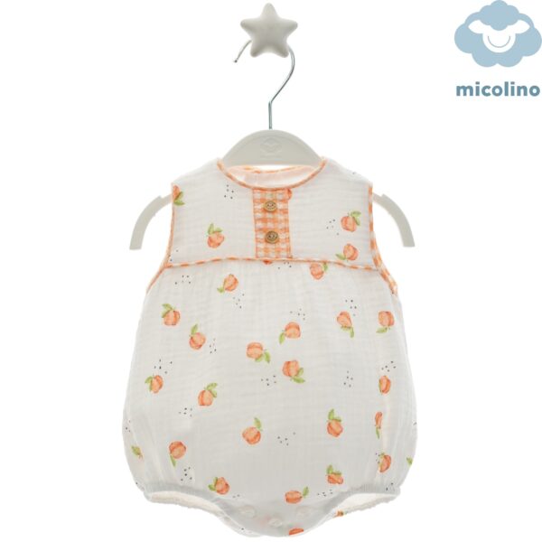 Pelele  mandarina unisex mod. Margot