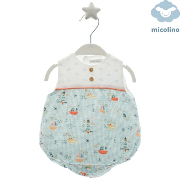 Pelele barcos  unisex  familia Odette