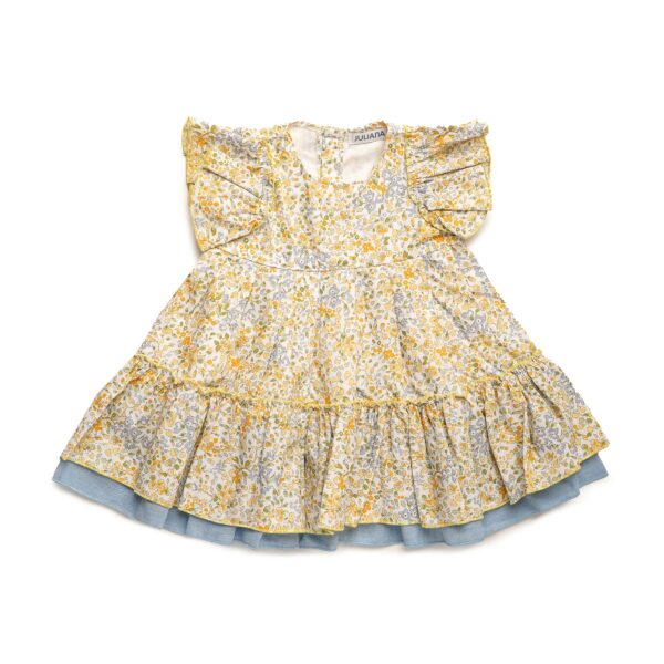 Vestido infantil flores fam.Bora