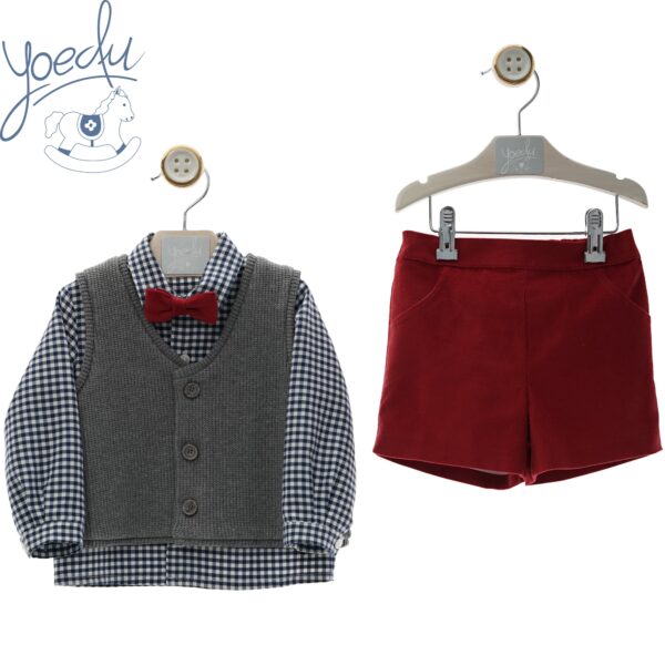 Conjunto niño con chaleco Oxford
