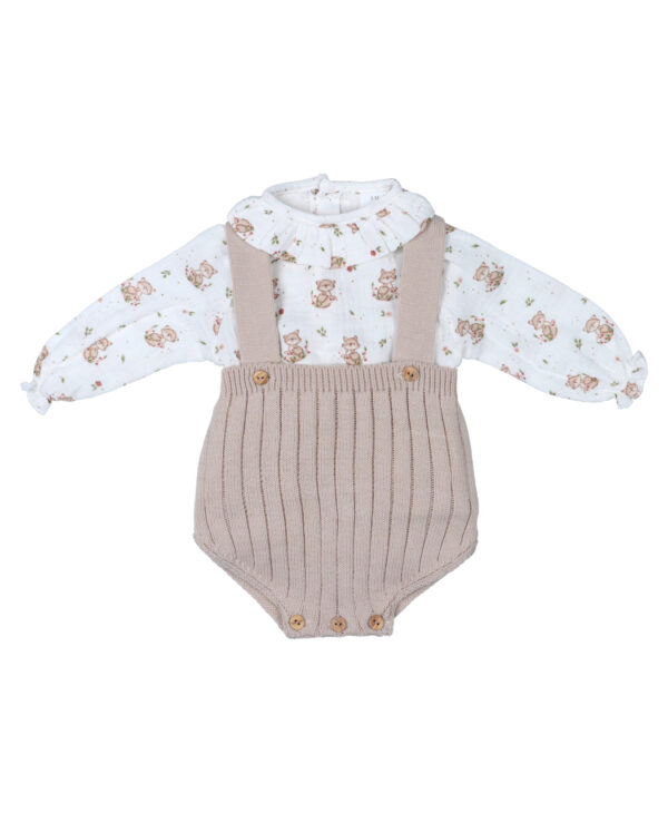 Ranita tirantes con blusa Fox