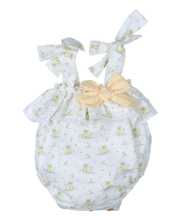 Pelele bebe con volante DUCK YELLOW