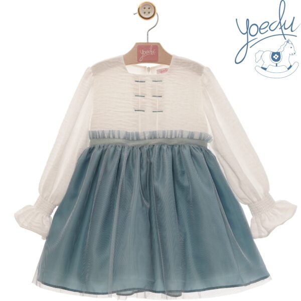 Vestido falda tul fam. lienzo