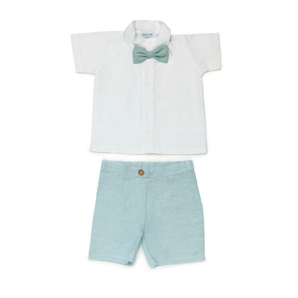 Conj. camisa y pantalon lino verde