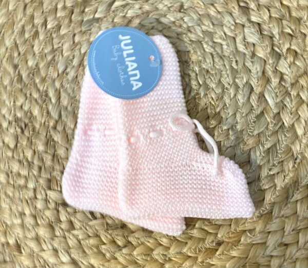 Patuco punto unisex  rosa bebe