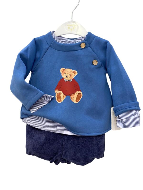 Conjunto tres piezas sudadera oso