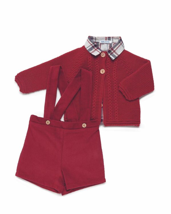 Conjunt pantalon +camisa +chaqueta fam. bosque
