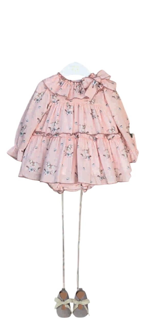 Vestido + culote rosa fam. balancin