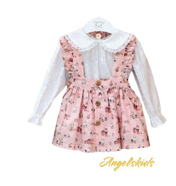 Falda pichi + blusa  fam. casitas
