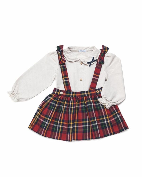 Falda tirantes + blusa  fam. secreto