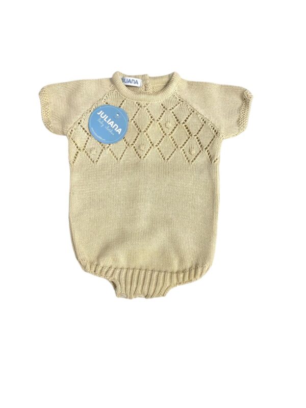 Pelele hilo tono crema unisex