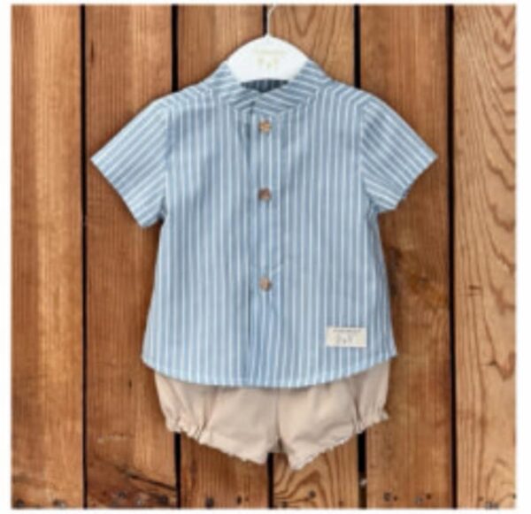 Conjunto camisa pantalon Diletta blue
