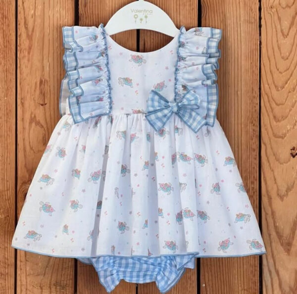 Vestido con braguita mod. Turtle blue