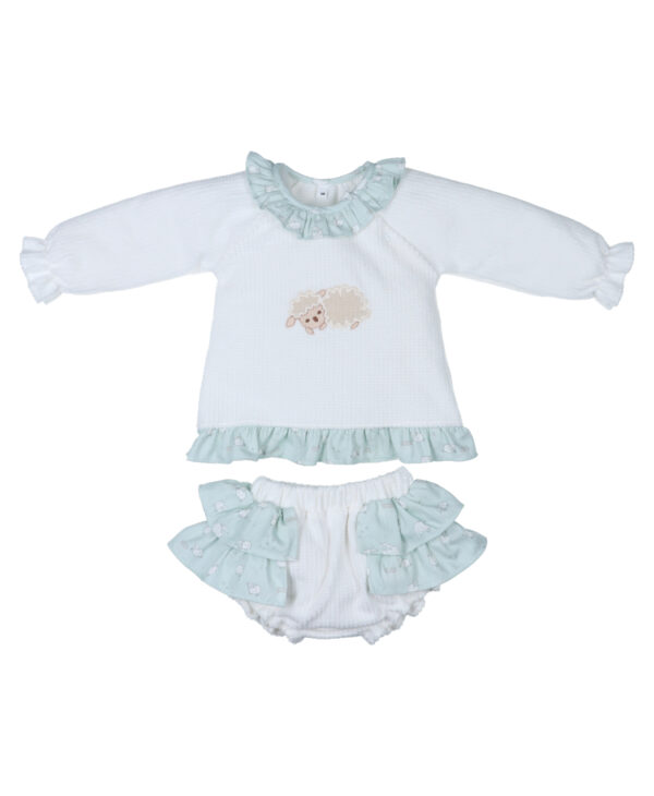 Conjunto bb. volantes Borreguito