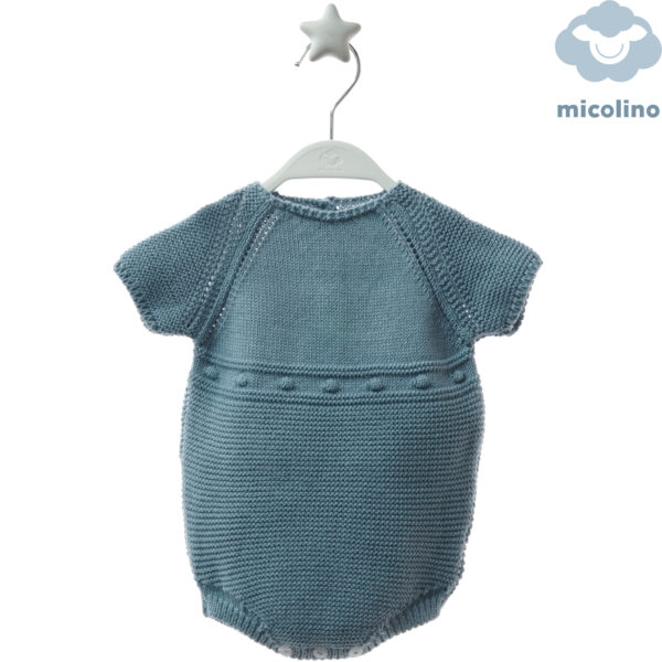 Pelele hilo GARBANZOS azul turquesa