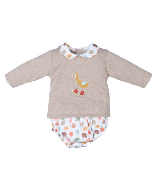 Conjunto bb  unisex ranita  Otoño
