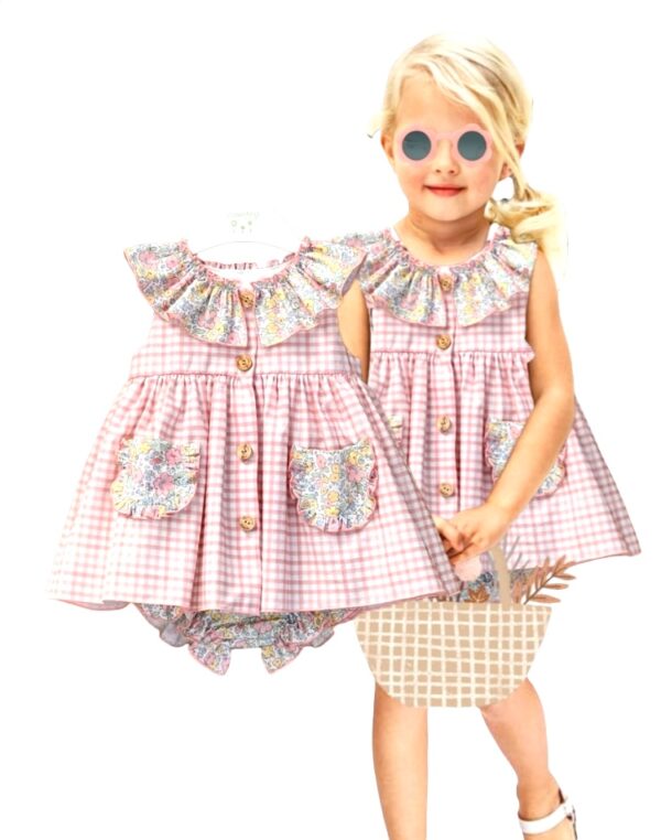 Vestido vichi  mod. Liberty pink