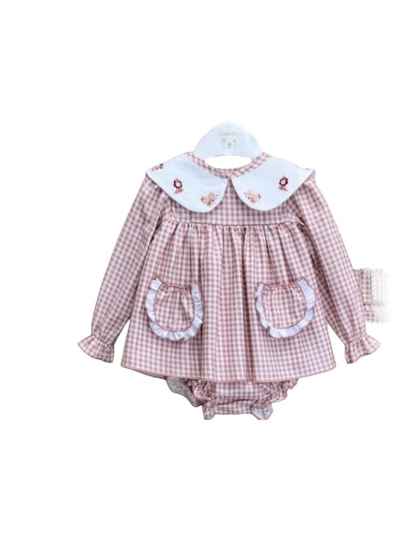 Vestido vichy  Donatella Pink