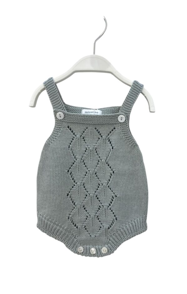 Pelele hilo calados  verde seda