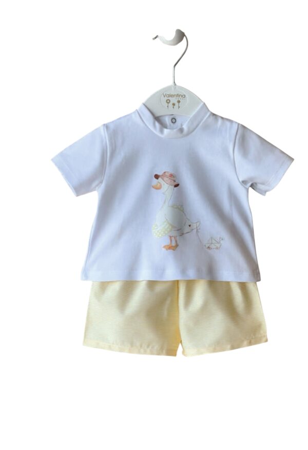 Conjunto bermuda   DUCK YELLOW