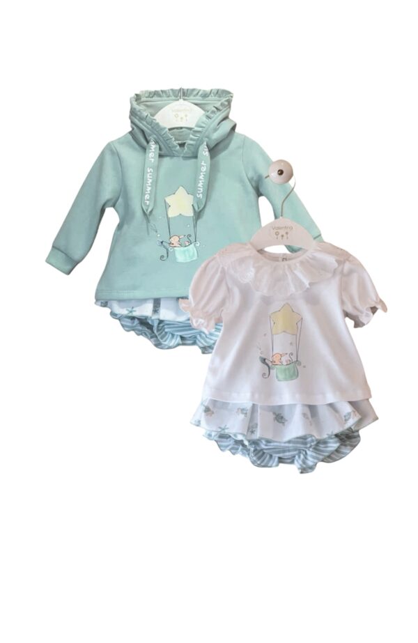 Conjunto tres piezas sudadera WATTER GREEN