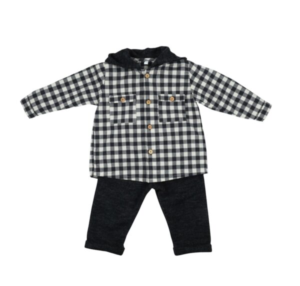 Pantalon jogging + camisa capucha NOIR
