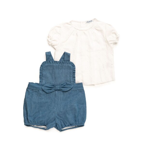 Peto denim con blusa fam. Libeccio