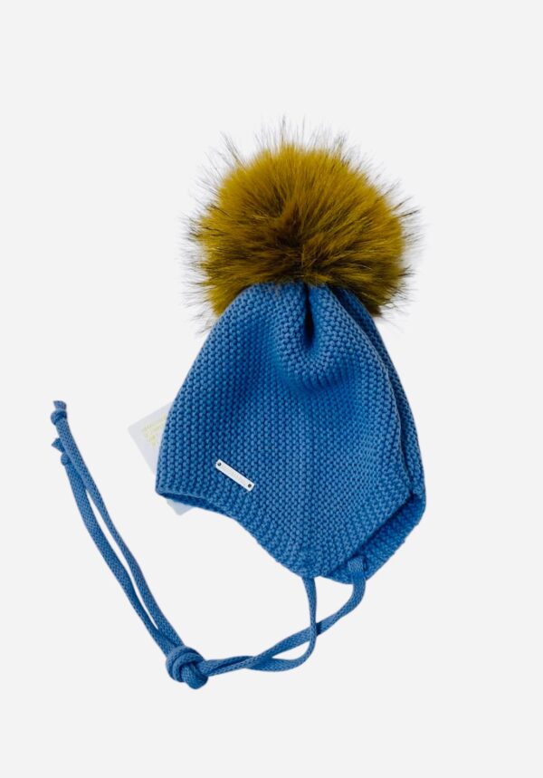Gorro aviador azul bruma